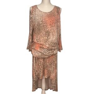 Tommy Bahama Dolman Split Sleeve Blouse & High Low Maxi Skirt 🆕 NWOT Size XL